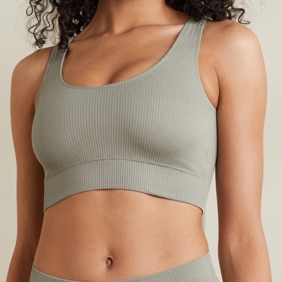 SKIMS Stretch Scoop Bra- Sea Haze - Green - Picture 1 of 5